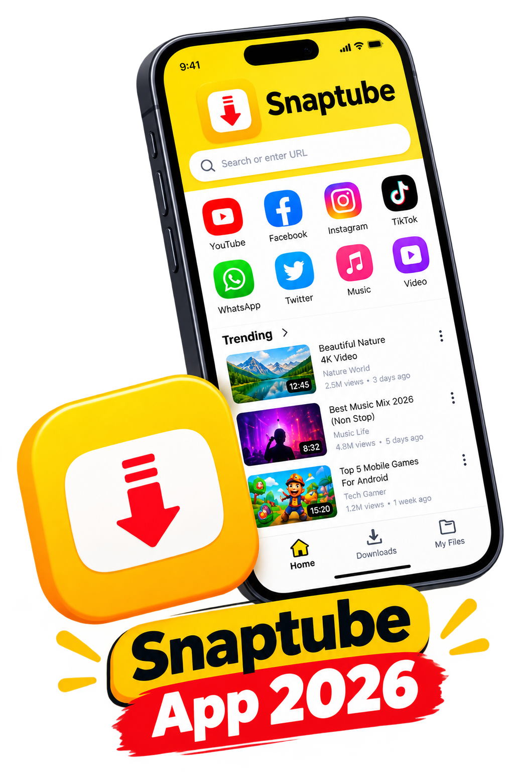 Snaptube App 2026 - Baixar Nova Versão Atualizada para Android